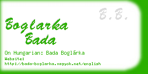 boglarka bada business card