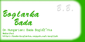 boglarka bada business card